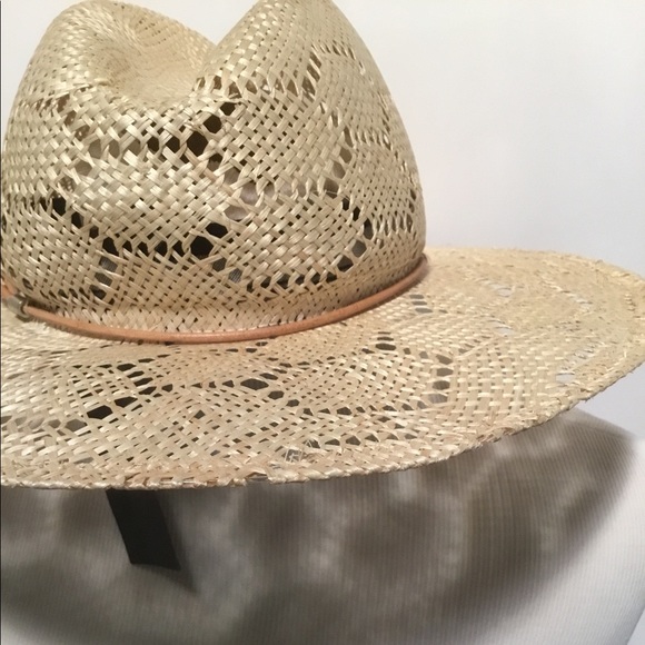 rag & bone Accessories - Rag & Bone Wide-Brim Straw Fedora